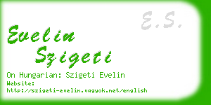 evelin szigeti business card